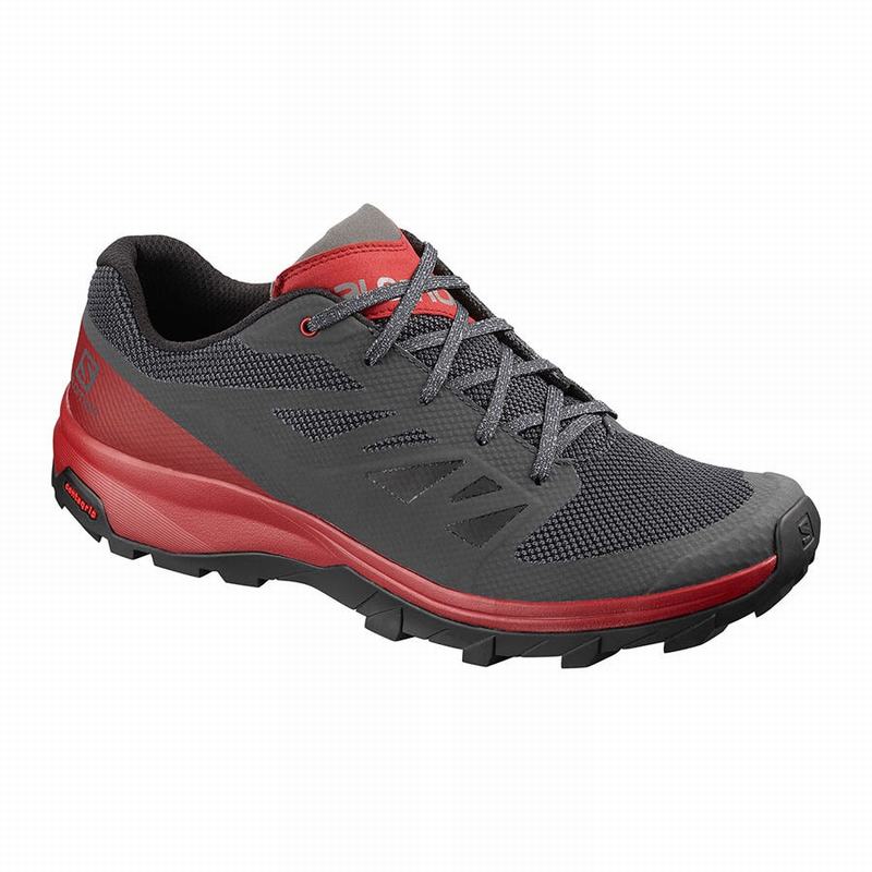 Salomon OUTLINE Zapatillas Trekking Hombre - Azules Oscuro / Rojas - Colombia (19053-HSOV)